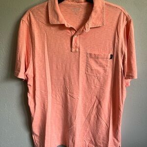 Men’s Peach Vineyard Vines Short Sleeve Island Polo Size M